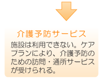 施設は利用できない。ケア